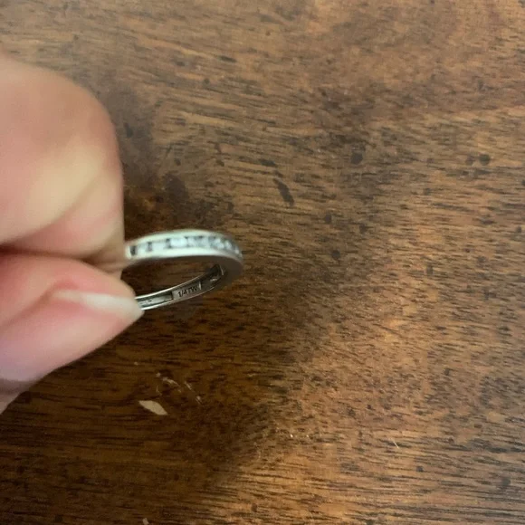 10k White Gold Diamond Band